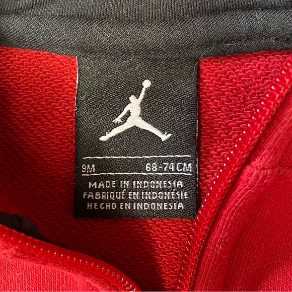 Nike Air Jordan Sweatsuit Matching Set, Infant Size 9 Months - Picture 5 of 11